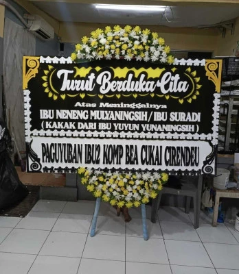 Papan Bunga di Rawamangun